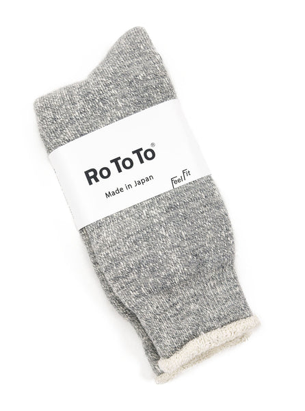 RoToTo - Double Faced Socks - Grey Marl - Northern Fells