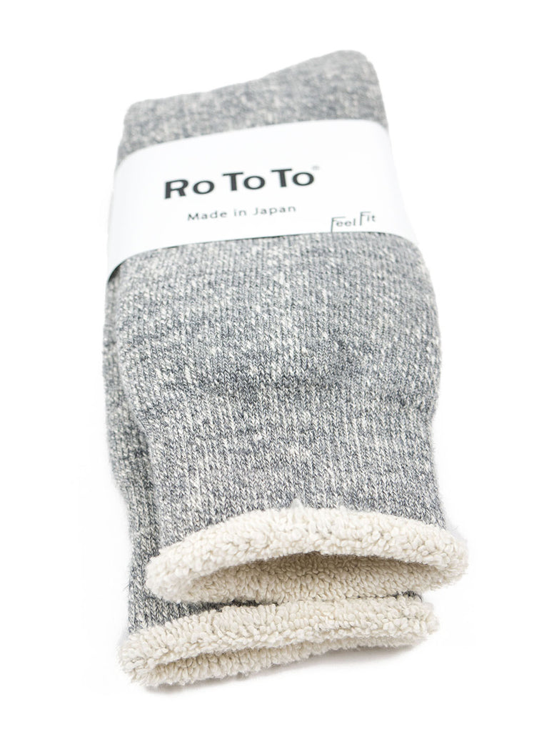 RoToTo - Double Faced Socks - Grey Marl - Northern Fells