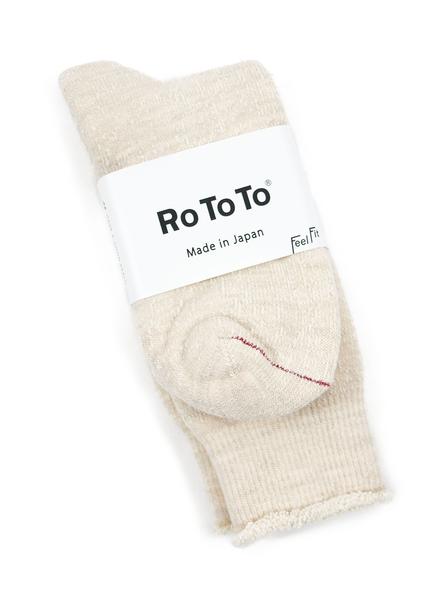 RoToTo Double Faced Socks R1054 Oatmeal The Northern Fells Clothing Company Full
