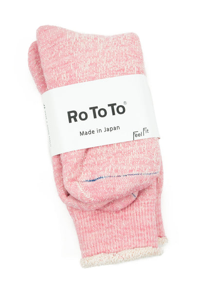 RoToTo - Double Faced Socks - Pink - Northern Fells