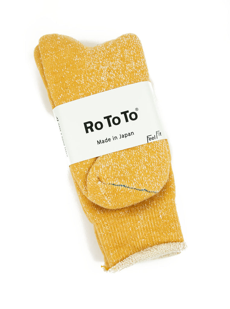 RoToTo - Double Faced Socks - Yellow - Northern Fells