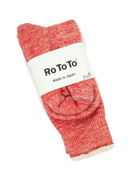 RoToTo - Double Faced Socks - Red - Northern Fells