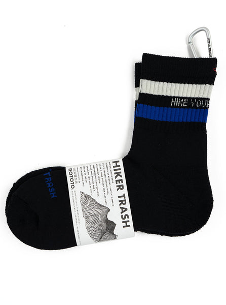 ROTOTO - HIKER TRASH SOCKS - BLACK