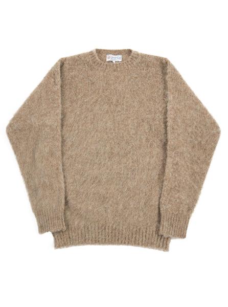 Shetland Woolens Shaggy Dog Beige The Northern Fells Clothing Company Full
