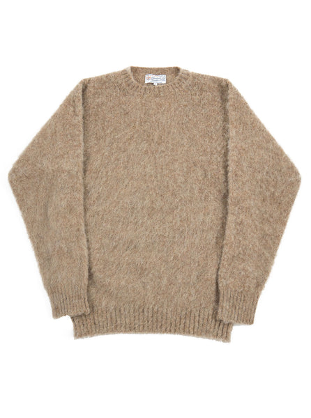 Shetland Woollen Co. - Shetland Crew Neck Knit - Camel - Northern Fells