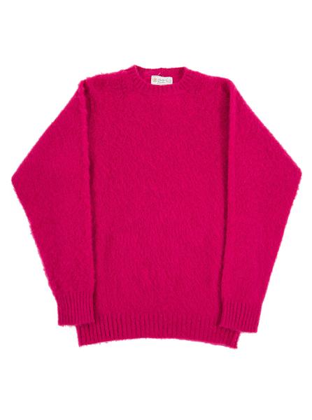 Shetland Woolens Shaggy Dog Cerise The Northern Fells Clothing Company Full