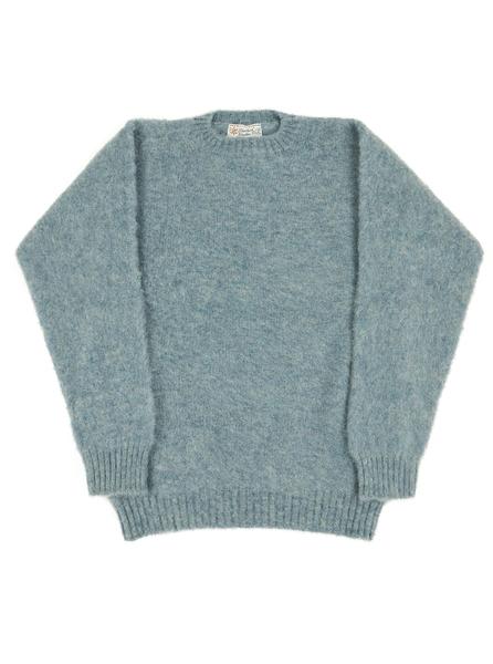 Shetland Woollen Co. - Shetland Crew Neck Knit - Sky - Northern Fells