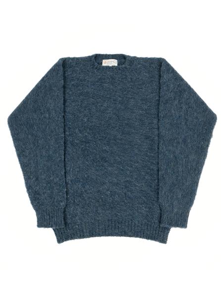 Shetland Woollen Co 150 Admiral Navy Shaggy Dog Knit The Northern Fells Clothing Company
