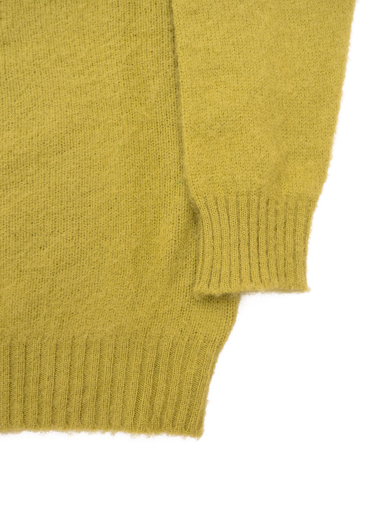 Shetland Woollen Co. - Shetland Crew Neck Knit - Chartreuse