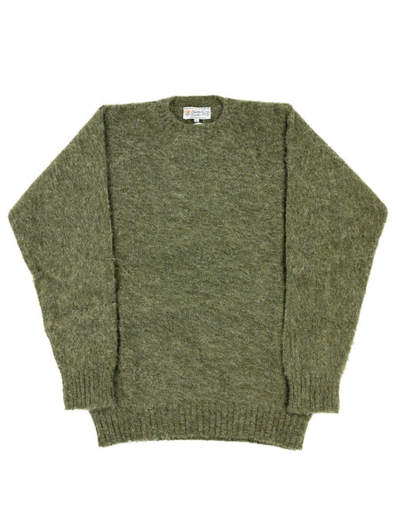 Shetland Woollen Co. - Shetland Crew Neck Knit - Artichoke