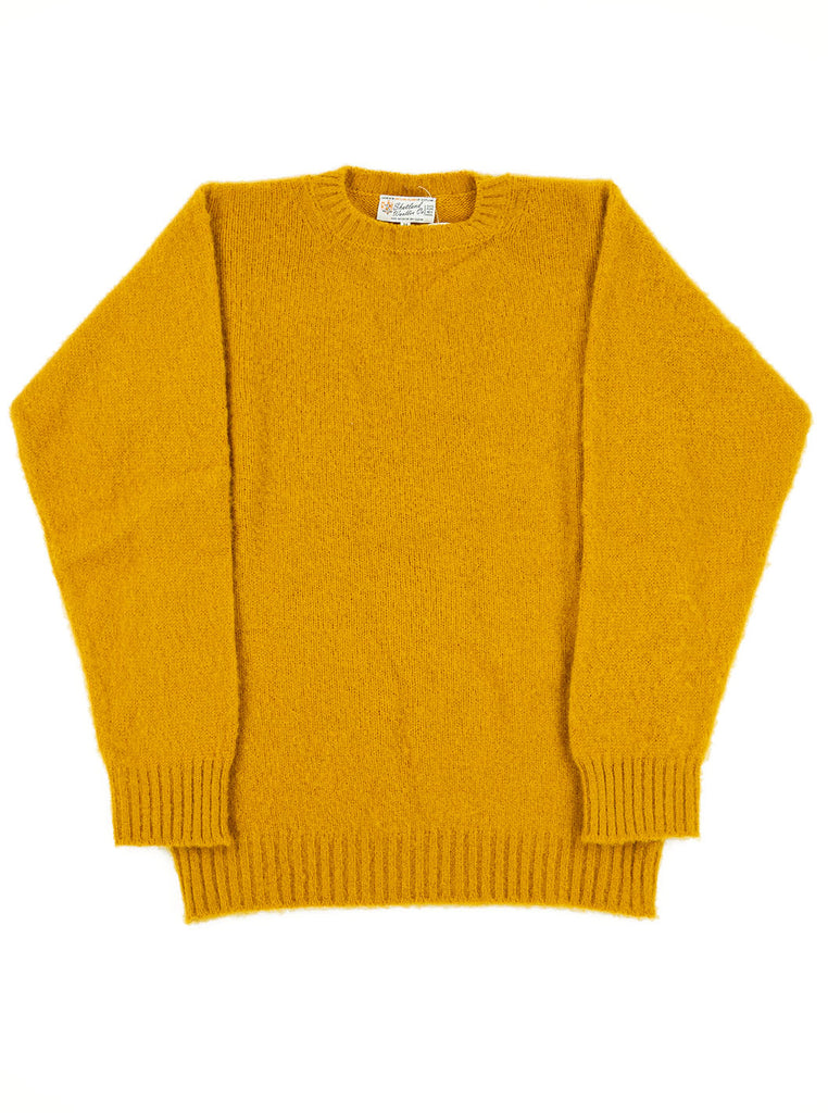 Shetland Woollen Company Shaggy Dog Mustard Made in Scotland The Northern Fells Clothing Company Full