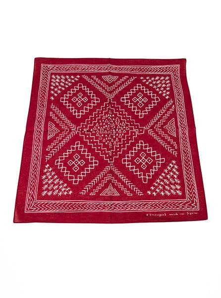 Snow Peak Red Bandana Made In Japan The Northern Fells Clothing Company Full