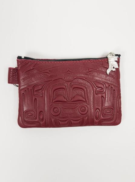 Spirit of the Wild - Leather Purse - Burgundy - Northern Fells