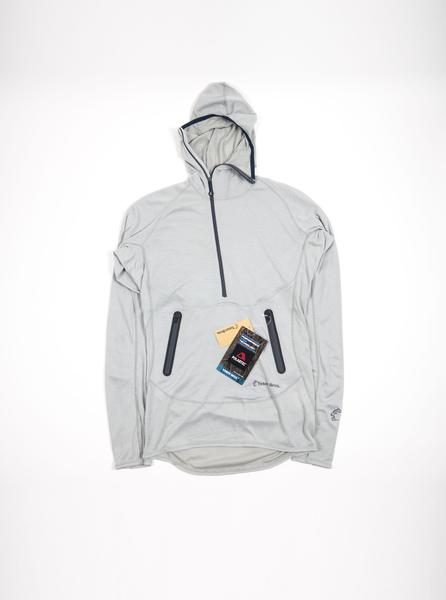 Teton Bros Powerwool Lite Hoodie Grey The Northern Fells Clothing Company Full