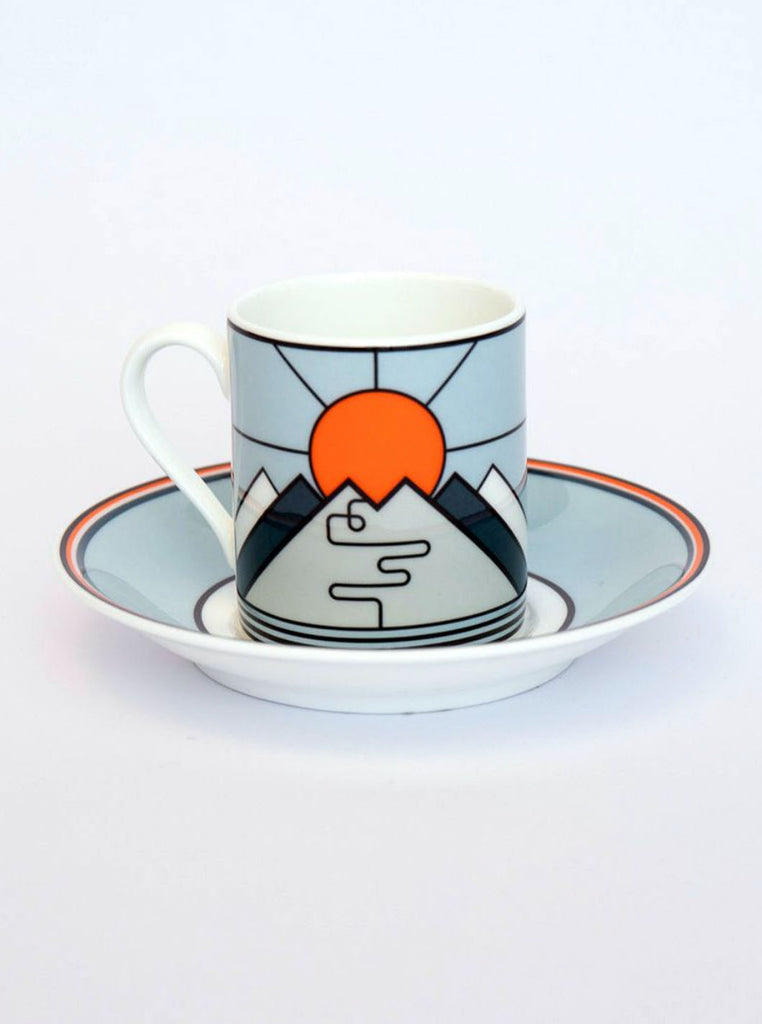 The Handmade Cyclist Espresso Cup and Sa Calobra Majorca The Northern Fells Clothing Company Back