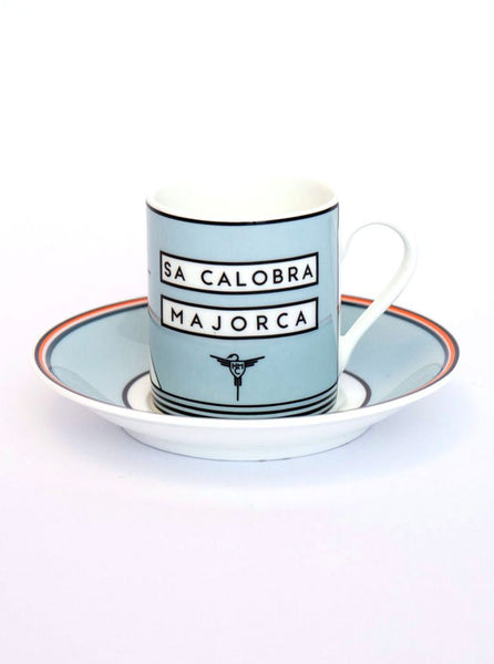 The Handmade Cyclist Espresso Cup and Sa Calobra Majorca The Northern Fells Clothing Company Front