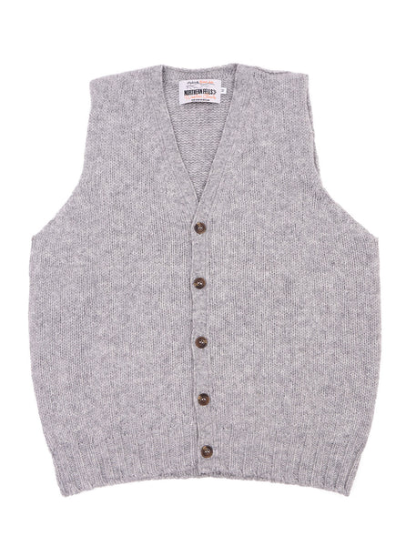 Northern Fells - Wool Waistcoat - Silver