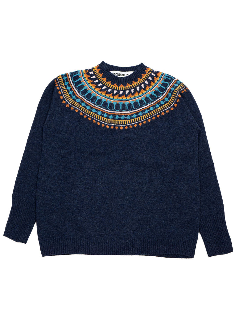 The Northern Fells Clothing Company Fairisle Womans Sweater Made in Scotland Cosmos Full
