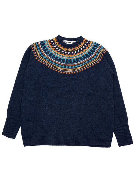The Northern Fells Clothing Company Fairisle Womans Sweater Made in Scotland Cosmos Full