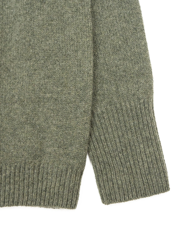 The Northern Fells Clothing Company Fairisle Womans Sweater Made in Scotland Moss Sleeve