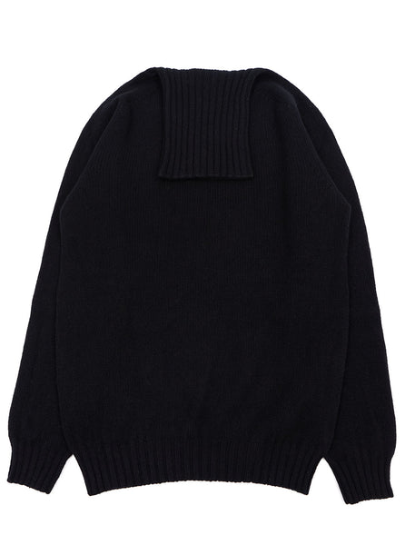 Northern Fells -  Roll Neck Sweater - Black