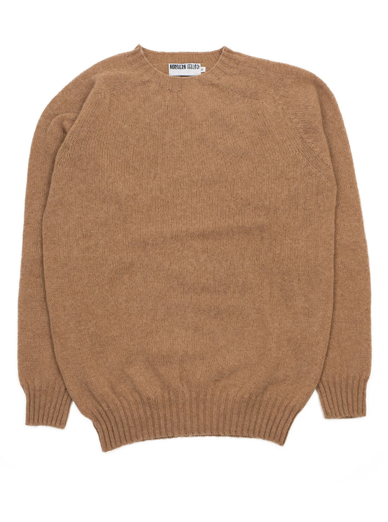 Northern Fells - Brushed Crewneck Sweater - Cashew