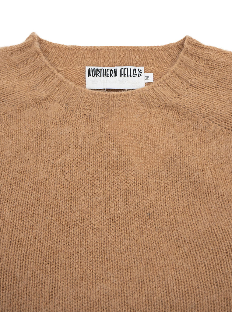 Northern Fells - Brushed Crewneck Sweater - Cashew