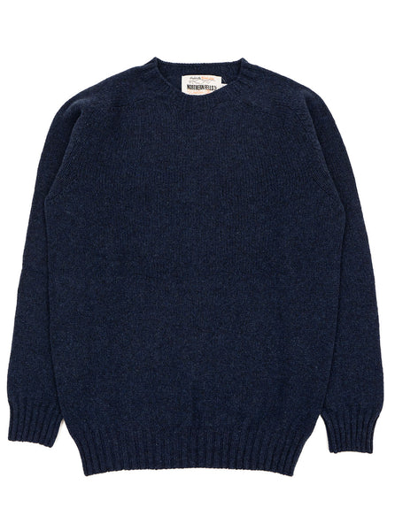 Northern Fells - Super Fine Lambswool Crewneck Sweater - Cosmos