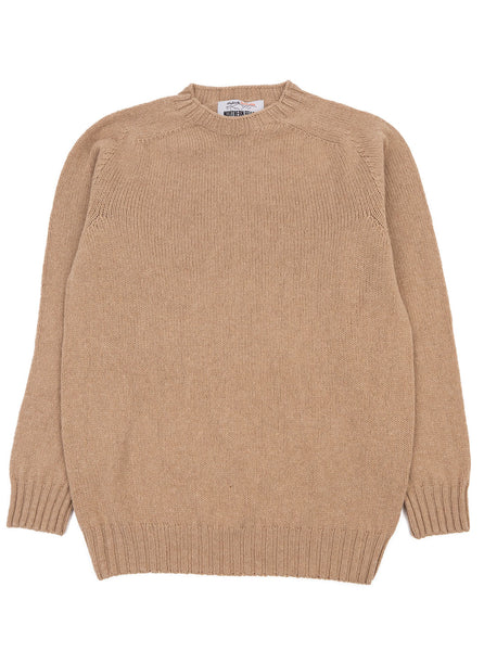 Northern Fells - Super Fine Lambswool Crewneck Sweater - Sandstorm