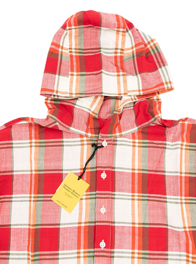 The Original Madras Trading Company Hooded Popover Red The Northern Fells Clothing Company Hood