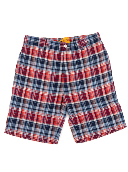 The Original Madras Trading Company Short Navy/Red The Northern Fells Clothing Company Front
