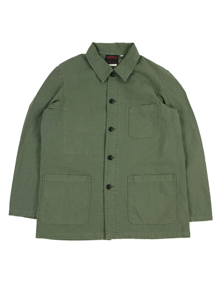 Vetra - No 4 Dungaree Wash Twill Cotton Work Jacket - Jade - Northern Fells