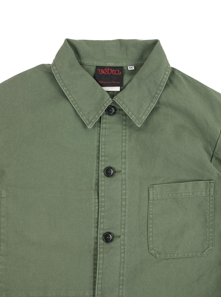 Vetra - No 4 Dungaree Wash Twill Cotton Work Jacket - Jade - Northern Fells
