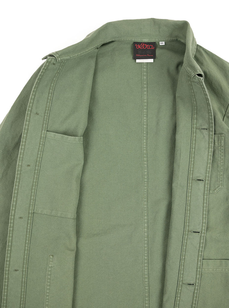 Vetra - No 4 Dungaree Wash Twill Cotton Work Jacket - Jade - Northern Fells
