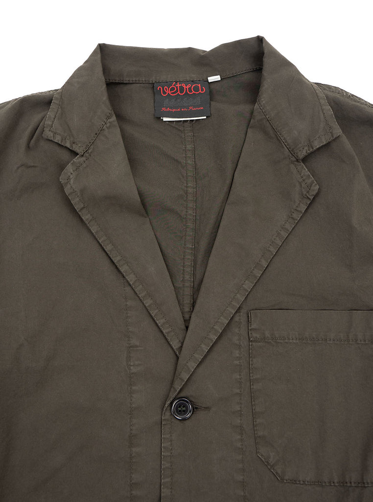 Vetra - Poplin Cotton Blazer - Khaki