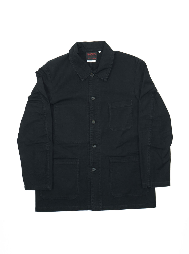 Vetra - No 4 Dungaree Wash Twill Cotton Work Jacket - Black - Northern Fells