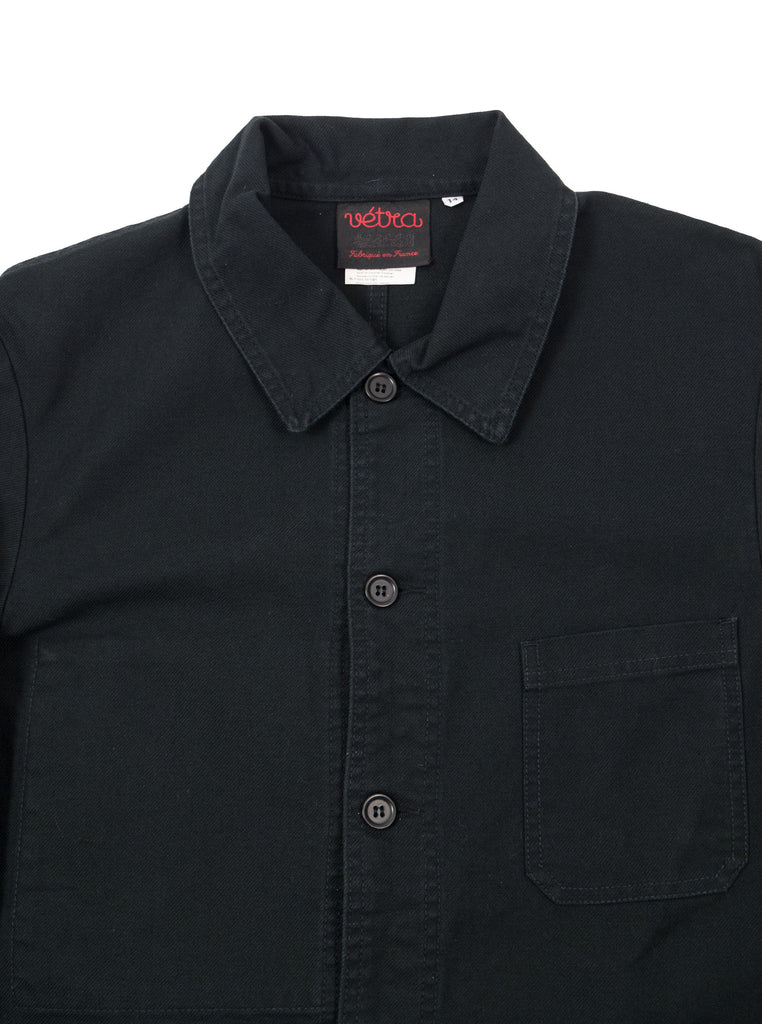 Vetra - No 4 Dungaree Wash Twill Cotton Work Jacket - Black - Northern Fells