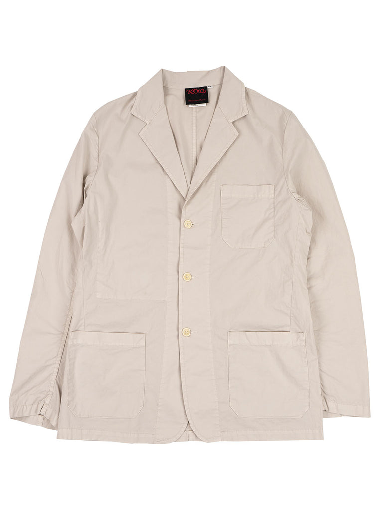 Vetra Poplin Cotton Blazer Pearl The Northern Fells Clothing Company Full