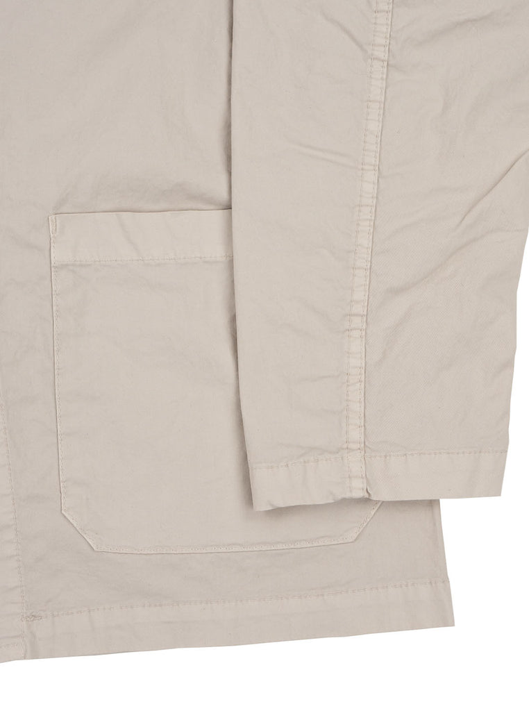 Vetra Poplin Cotton Blazer Pearl The Northern Fells Clothing Company Sleeve