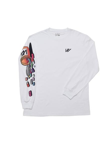 Wayward Armacy Long Sleeve White The Northern Fells Clothing Company Front