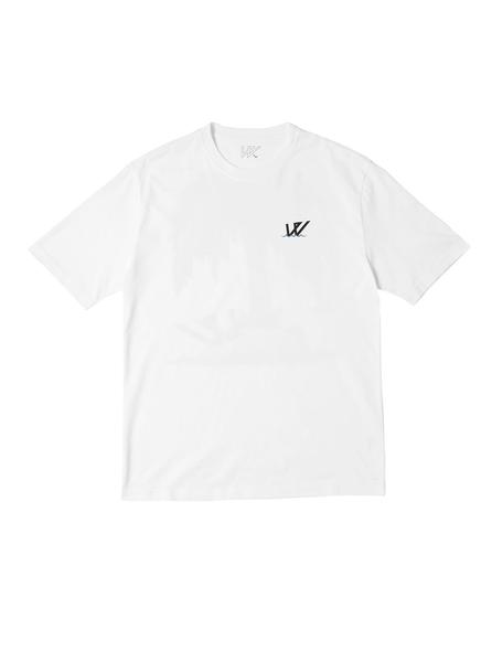 Wayward wwsg0021 Washed Up Short Sleeve T-Shirt White The Northern Fells Clothing Company Front